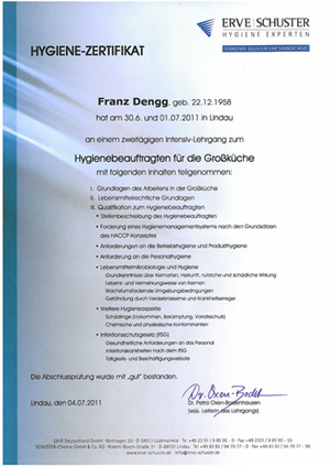 HygieneZertifikat
